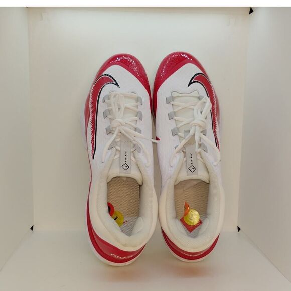 Nike Alpha Huarache Elite Mens NEW w/Tags Red & White Baseball Cleats - sz. 16 - Picture 4 of 7
